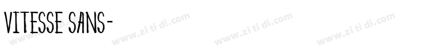 Vitesse Sans字体转换
